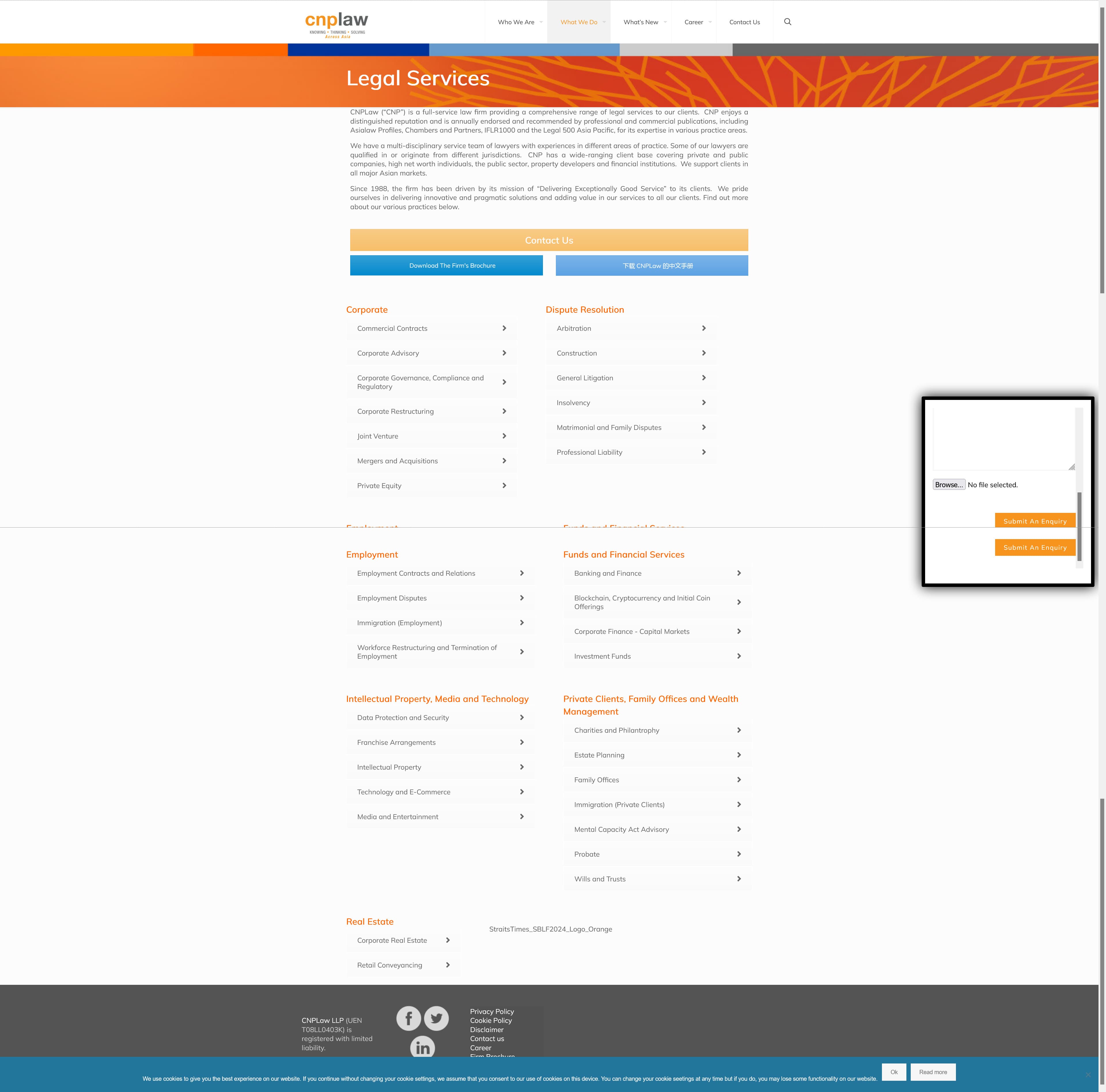 CNP Law network page
