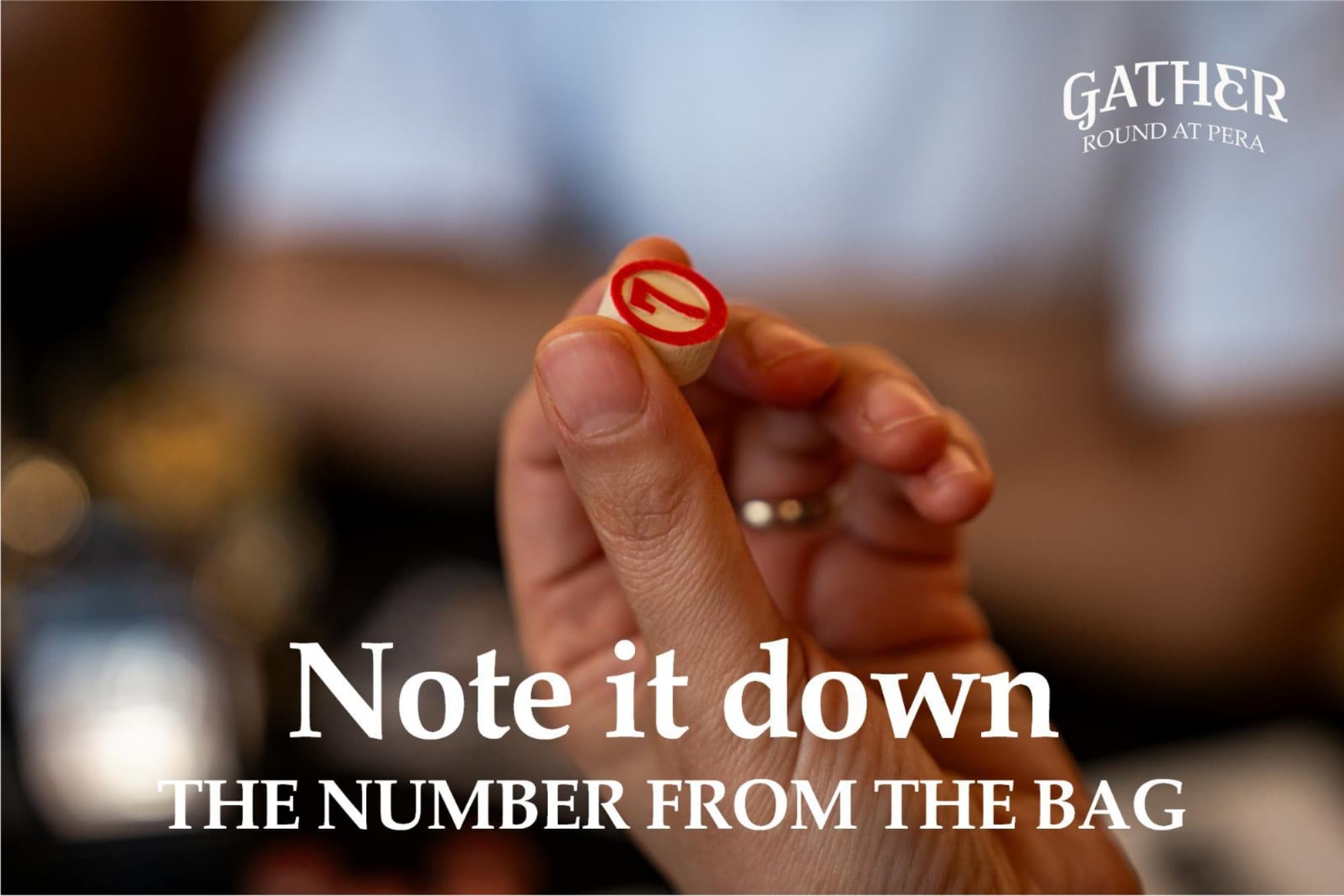 Note it down, the number from the bag