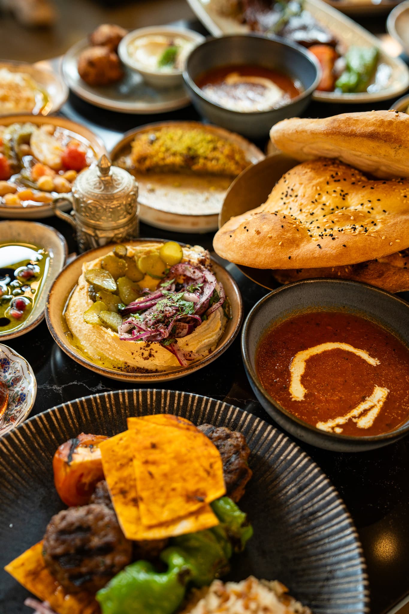 Pera Turkish Grill & Mezze brand identity at storefront (2)