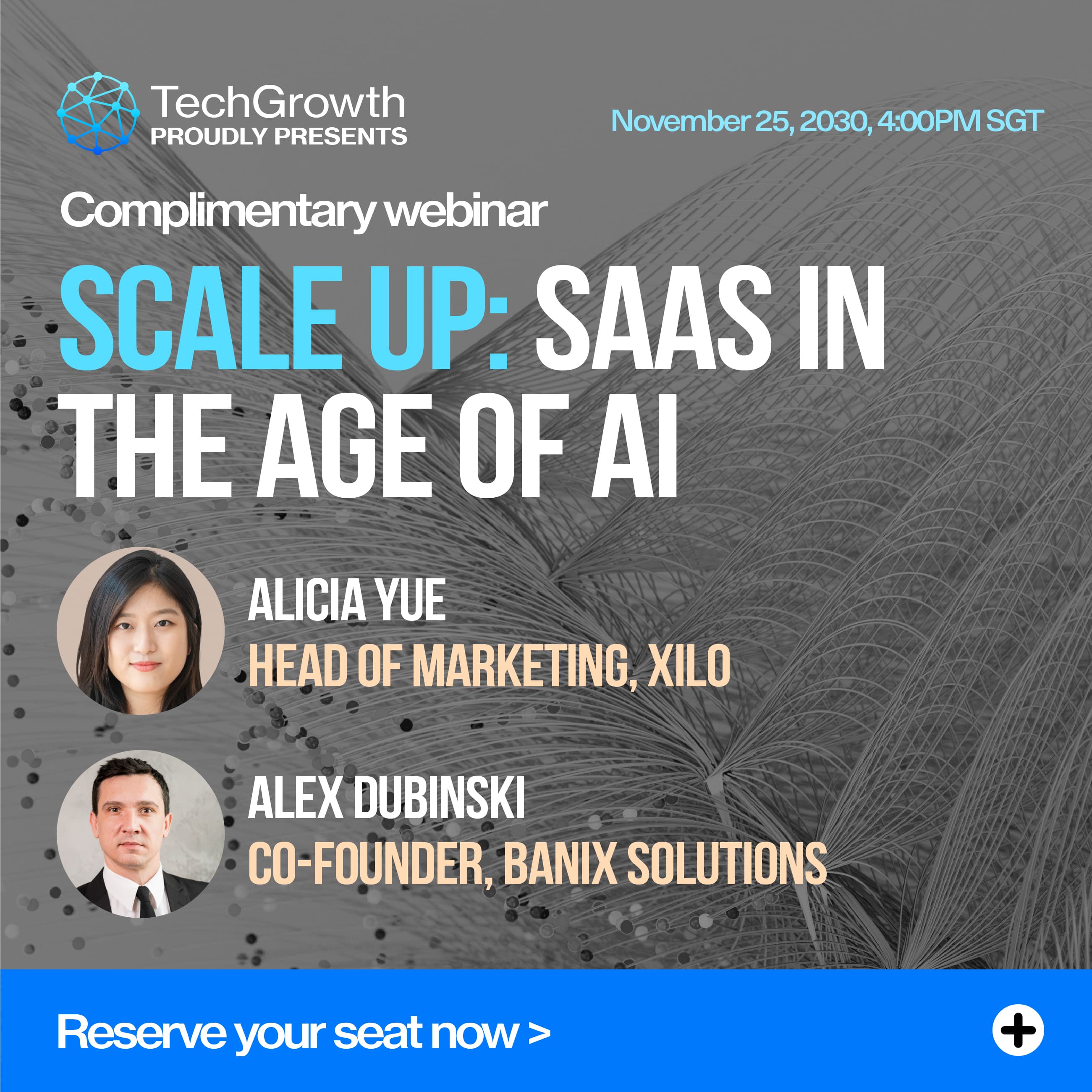 SaaS growth webinar promotional image