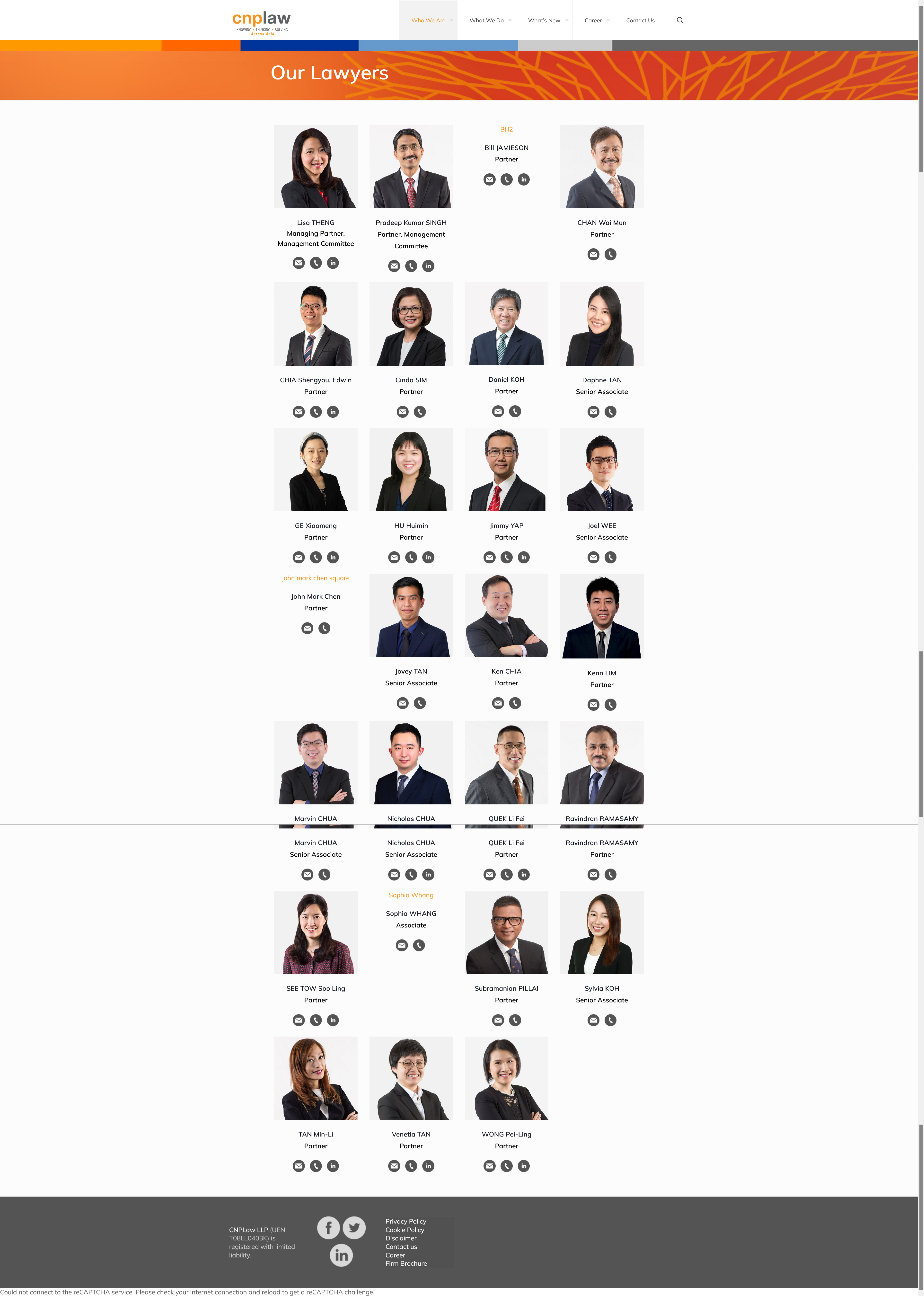 CNP Law old homepage with dated layout and Adding Value hero