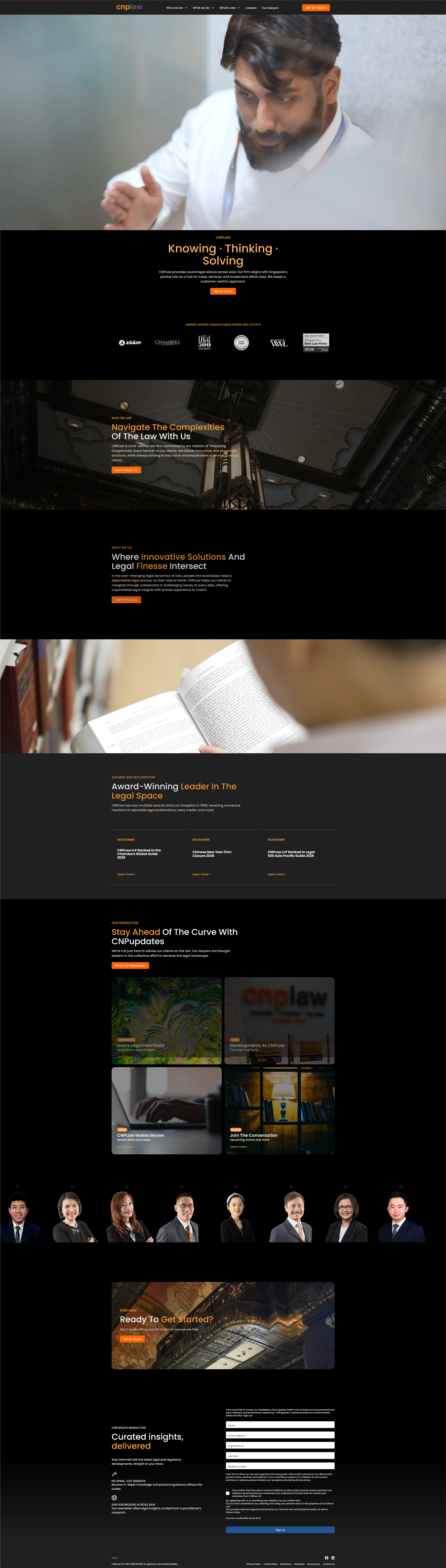 CNP Law redesigned homepage with modern professional presence